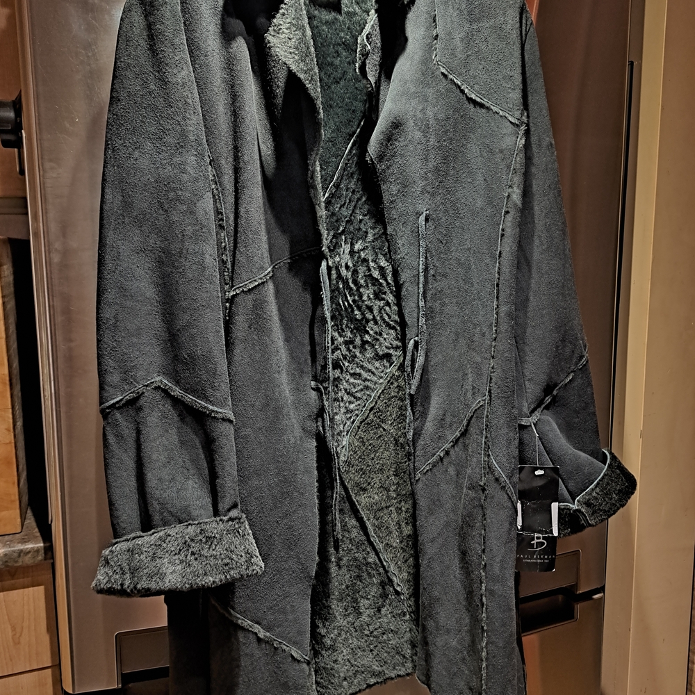 Woman Black Shearling Coat